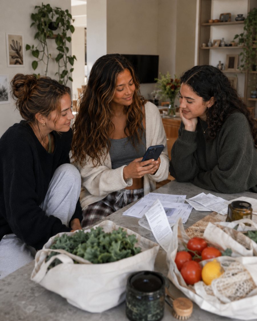 Roommates using Squared together to settle shared household expenses.